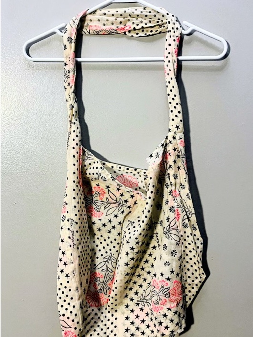 Free people linen reusable bag
